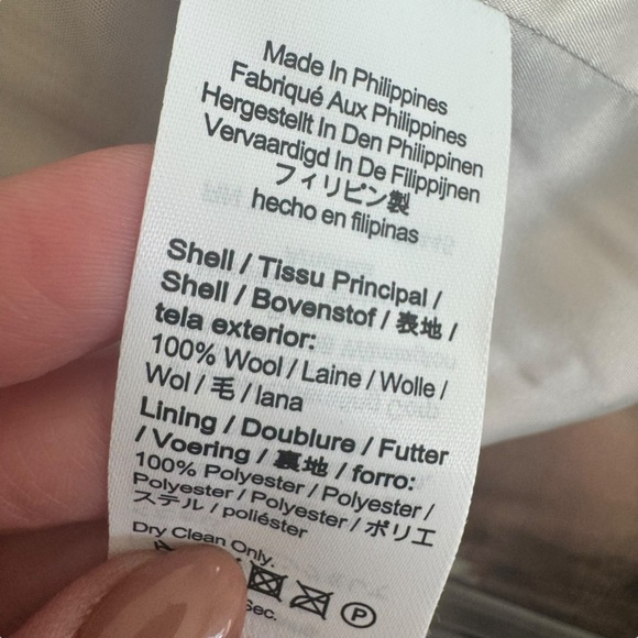 J. Crew - Purple Checkered Blazer Cropped Double Breast Blazer English Wool Sz 2 - Picture 10 of 10